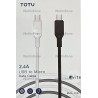 Câble de recharge 2,4A TOTU USB vers MICRO USB