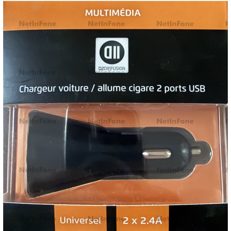 DOUBLE PORTS USB ADAPTATEUR ALLUME CIGARE