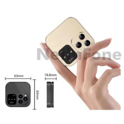 MINI TELEPHONE PORTABLE i16 PRO DUAL NANO SIM BLEU